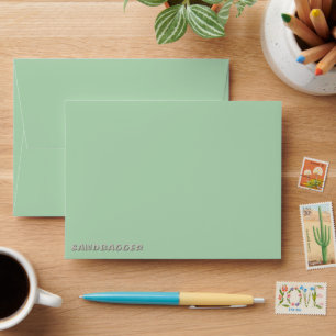 Sandbagger green small envelopes front