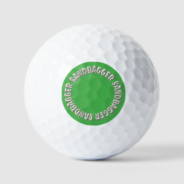 Sandbagger green value golf balls 12 pk (Front)