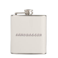 Sandbagger white sands wrapped flask