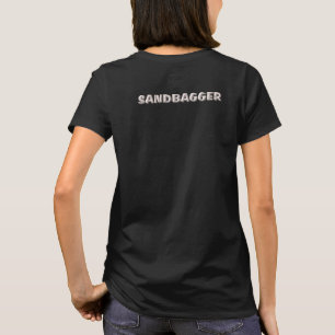 Sandbagger women black T-shirt back