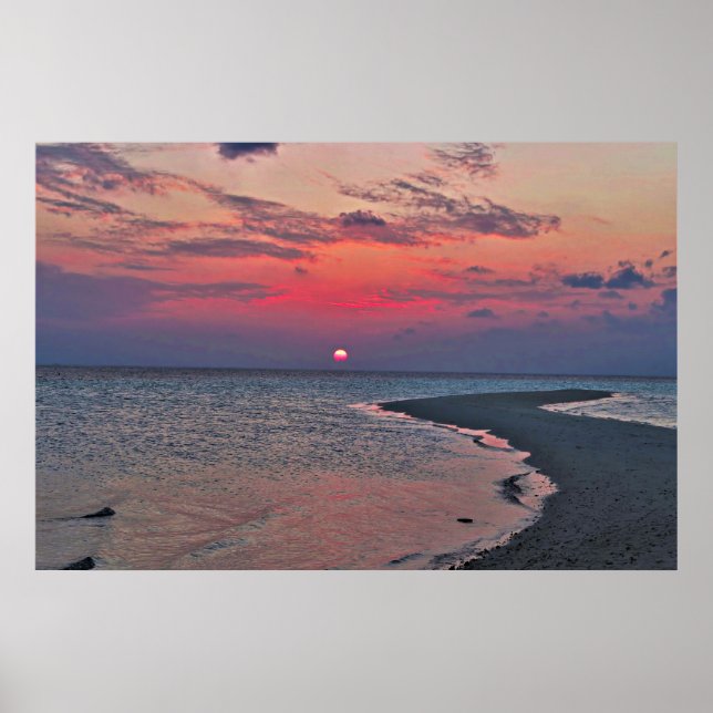 Sandbar Sunset Poster (Front)