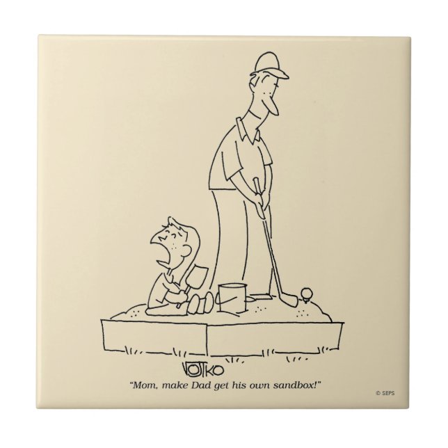 Sandbox Ceramic Tile (Front)