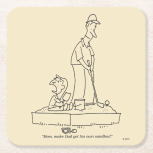 Sandbox Square Paper Coaster