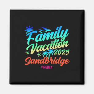 Sandbridge Beach Virginia Family Vacation Matching Magnet