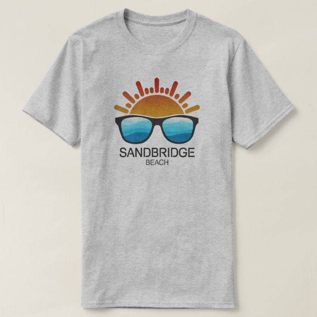 Sandbridge Beach Virginia Sunglasses T-Shirt (Design Front)