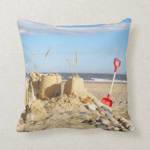 Sandcastle At Beach Cushion