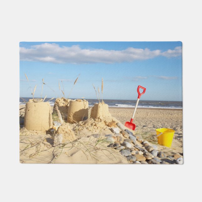 Sandcastle At Beach Doormat (Front)