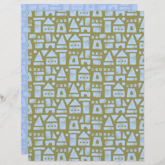 Sandcastle Green Scrapbook Paper
