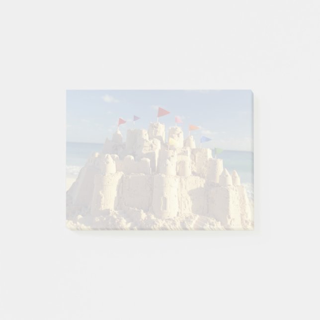 Sandcastle On Beach Post-it Notes (Front)