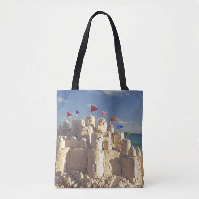Sandcastle On Beach Tote Bag (Front)