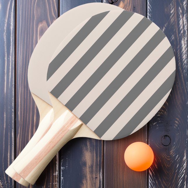 Sandcastle Pink Polo Striping and Solid Ping Pong Paddle (Creator Uploaded)
