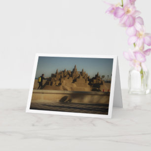 Sandcastle, Playa de la Malvarrosa de Valencia Card