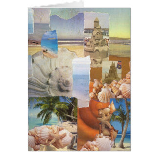 Sandcastles by the sea collage