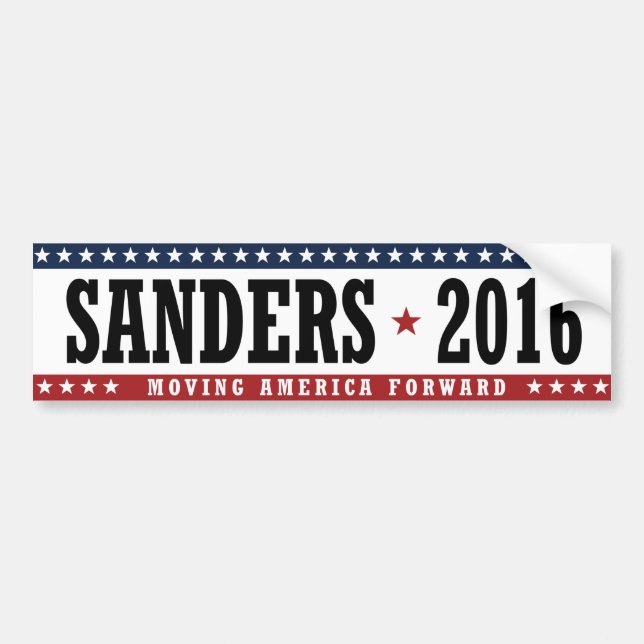 Sanders 2016 Moving America Forward Bumper -.png Sticker (Front)