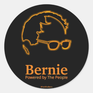 Sanders 2016 Powered by The People Classic Round Sticker