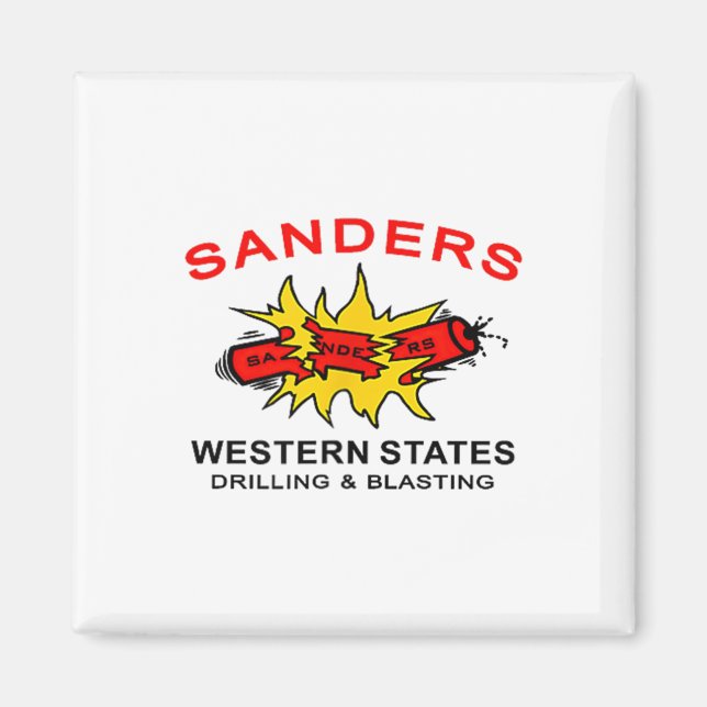 Sanders Construction Logo On Left Chest  Magnet (Front)