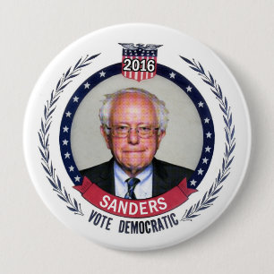 Sanders: Democrat for President 10 Cm Round Badge