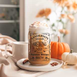 Sanderson Sisters Brewing Co Beer Can Glass