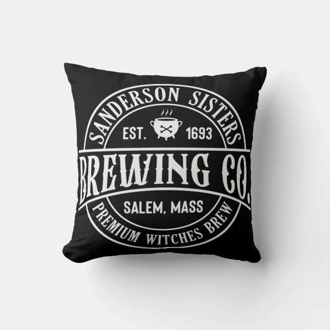 Sanderson Sisters Brewing Co. Pillow (Front)