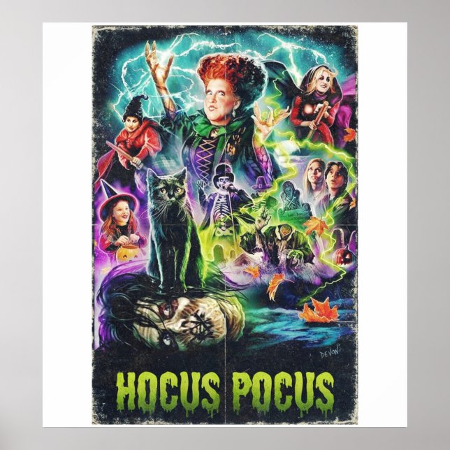 Sanderson Sisters Hocus Pocus Halloween Gift Poster (Front)