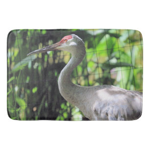 Sandhill crane bath mat