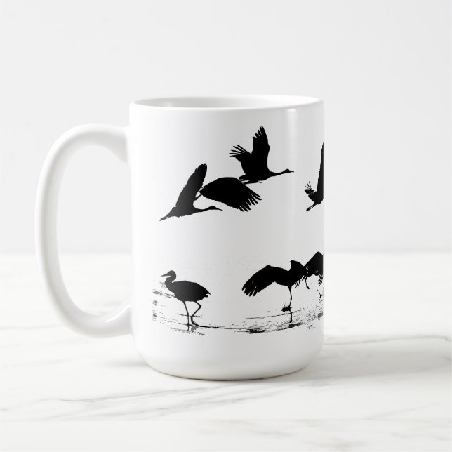 Sandhill Crane Birds Wildlife Animals Mug (Left)