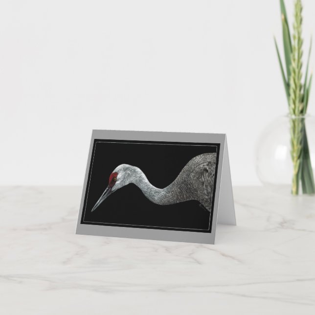 Sandhill Crane Card (Front)