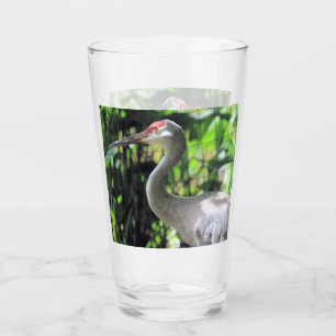 Sandhill crane glass