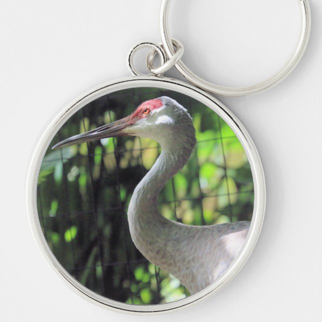 Sandhill crane key ring (Front)