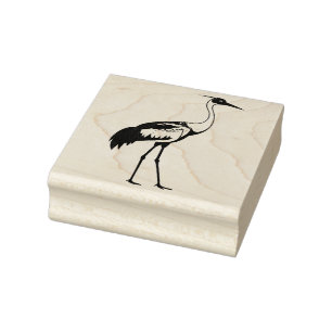Sandhill Crane preparing to return home Rubber Stamp