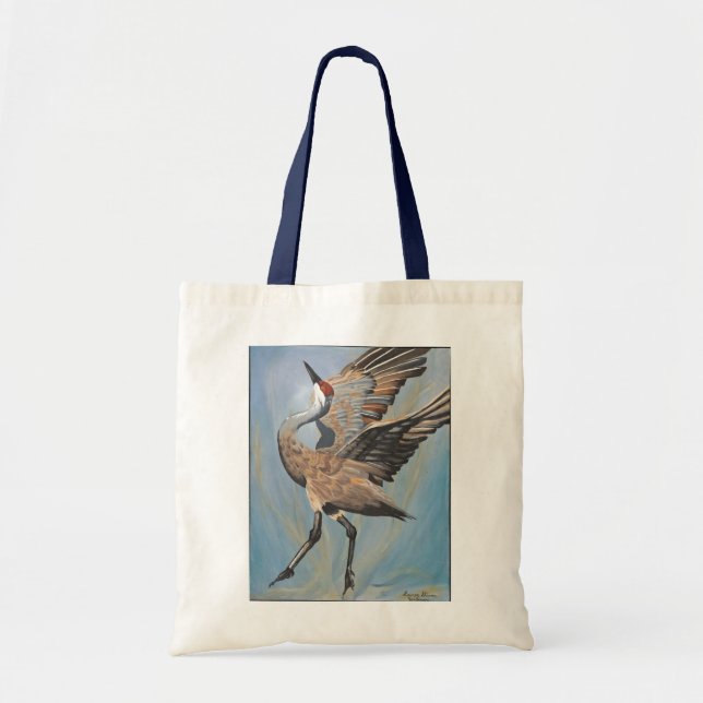 Sandhill crane tote bag (Front)