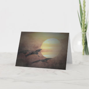 Sandhill Cranes In The Mist Greeting Cards