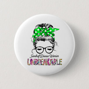 Sandhoff Disease Awareness Ribbon Support Gifts 6 Cm Round Badge
