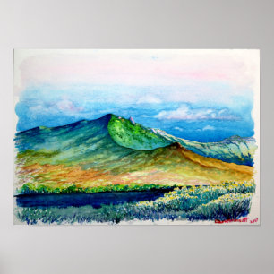 Sandia Mountain Crest and Rincon Ridgeline Poster
