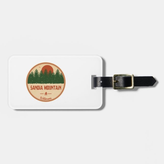 Sandia Mountain Wilderness Luggage Tag (Front Horizontal)