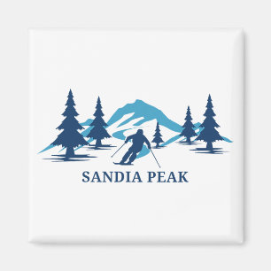Sandia Peak New Mexico Ski Resort Skiing Skier Magnet