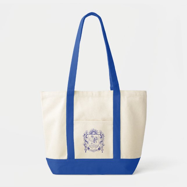 sanditon seal tote - navy (Front)