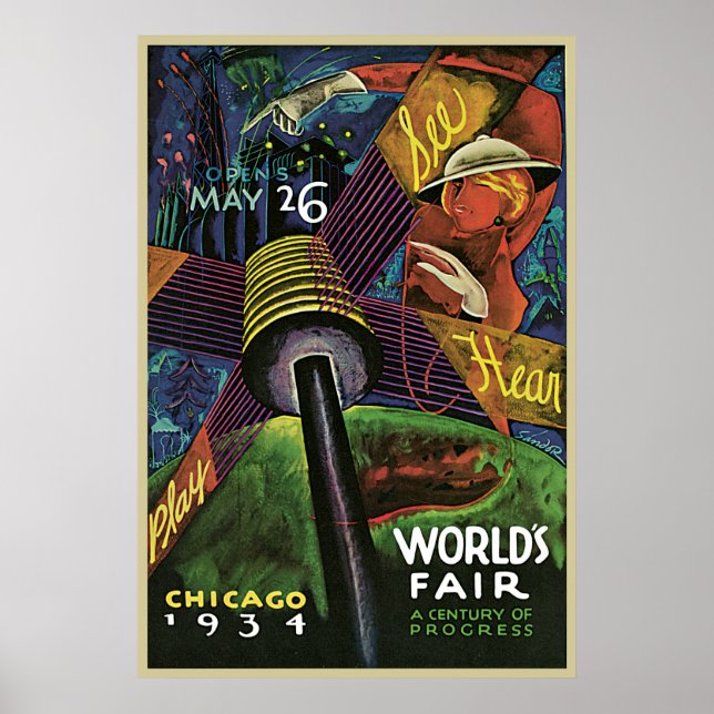 Sandor Chicago World's Fair Poster (Front)