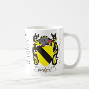 Sandoval Family Coat of Arms mug