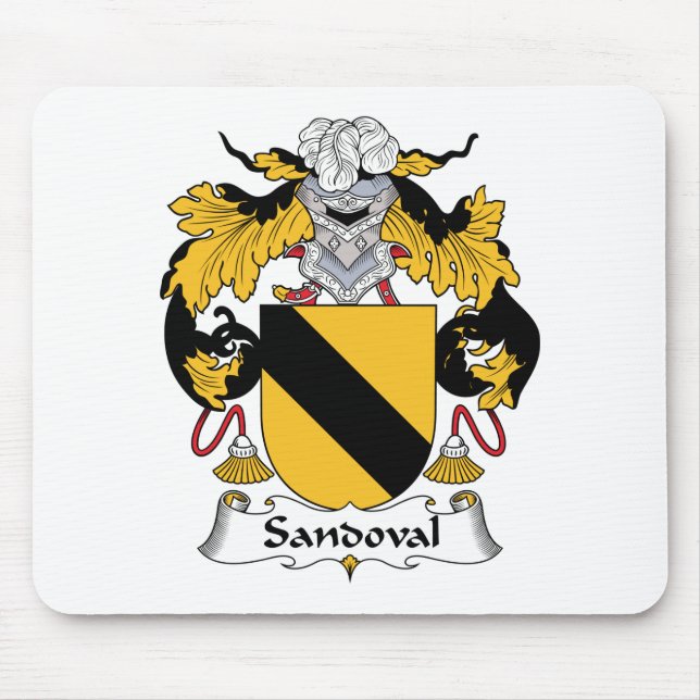 Sandoval Family Crest Mouse Pad (Front)