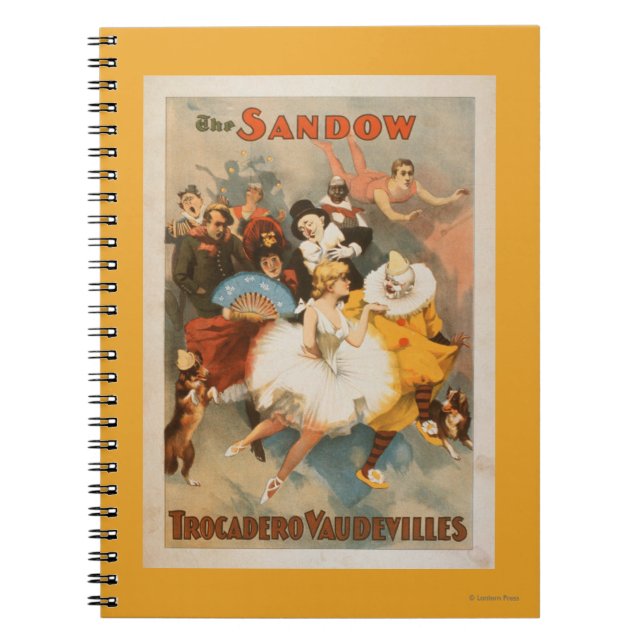 Sandow Trocadero Vaudevilles Carnival Theme Notebook (Front)