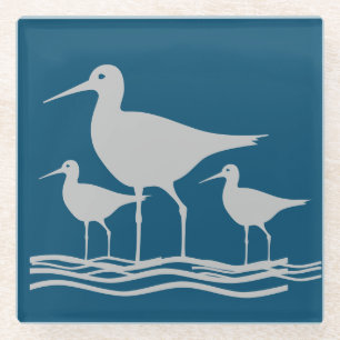 Sandpiper Glass Coaster