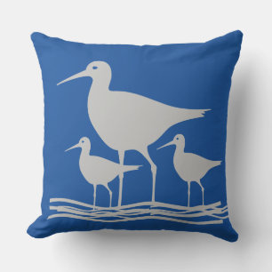 Sandpiper Ocean Birds Cushion