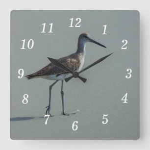 Sandpiper Pose Wall Clock