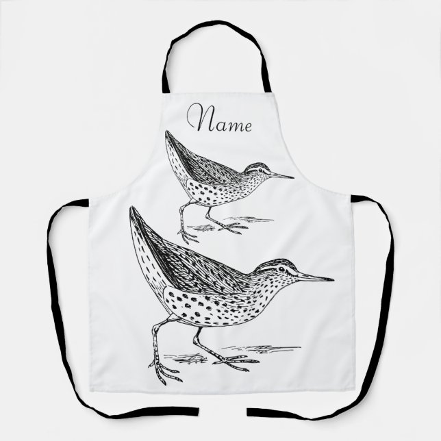 Sandpiper Shorebird Thunder_Cove Apron (Front)