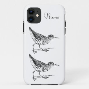 Sandpiper Shorebird Thunder_Cove  iPhone 11 Case
