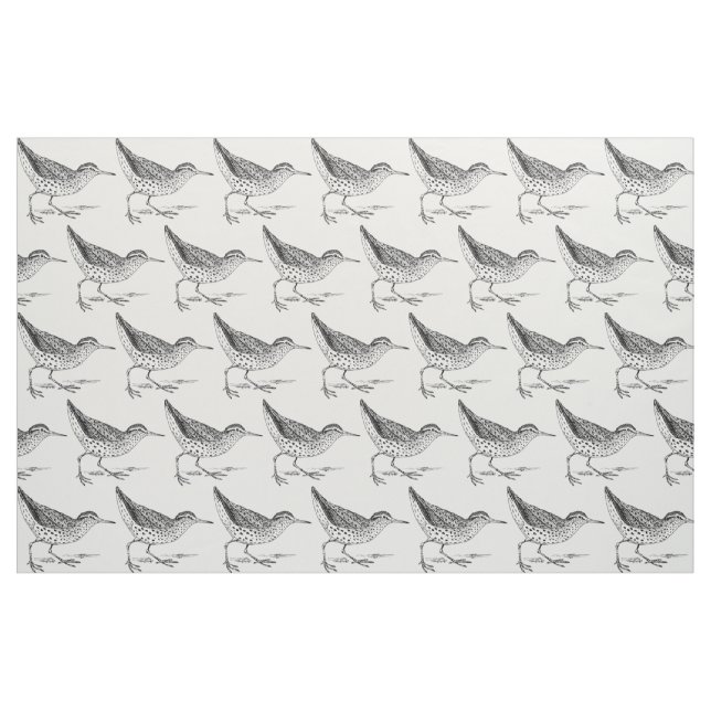 Sandpiper Shorebird Thunder_Cove  Fabric (Fat Quarter)