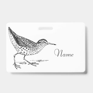 Sandpiper Shorebird Thunder_Cove ID Badge