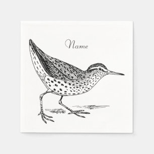 Sandpiper Shorebird Thunder_Cove Napkin