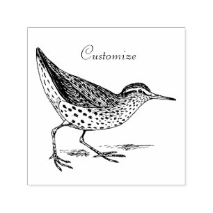 Sandpiper Shorebird Thunder_Cove  Self-inking Stamp